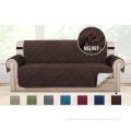 Velvet Plush Quilted Oversized Sofa Covers